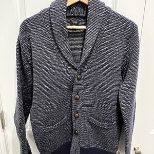 Jcrew men’s Lambswool shawl collar cardigan sweater